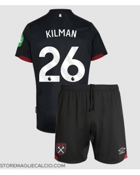 West Ham United Max Kilman #26 Maglia Gara Trasferta Repliche 2024-25 Bambino Maniche Corte West Ham United Max Kilman #26 Maglia Gara Trasferta Repliche 2024-25 Bambino Maniche Corte